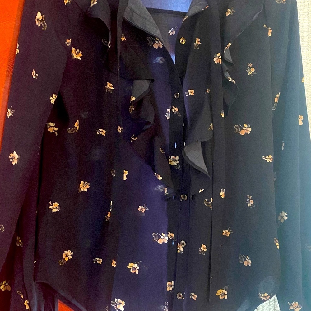 Abercrombie and Fitch Beautiful Blouse XS button down excellent condition classy